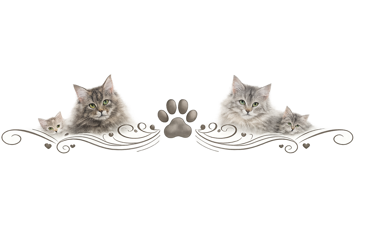 Decorative cat divider