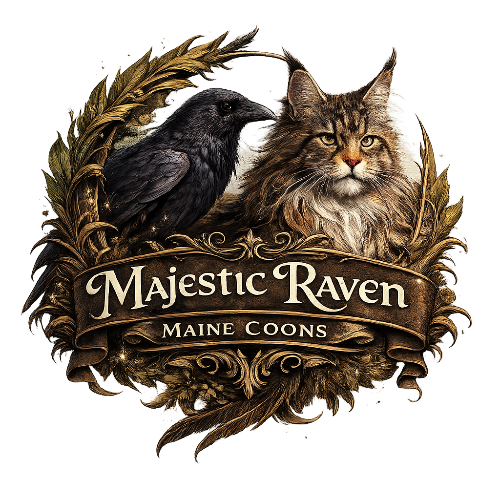 Majestic Raven Maine Coons logo